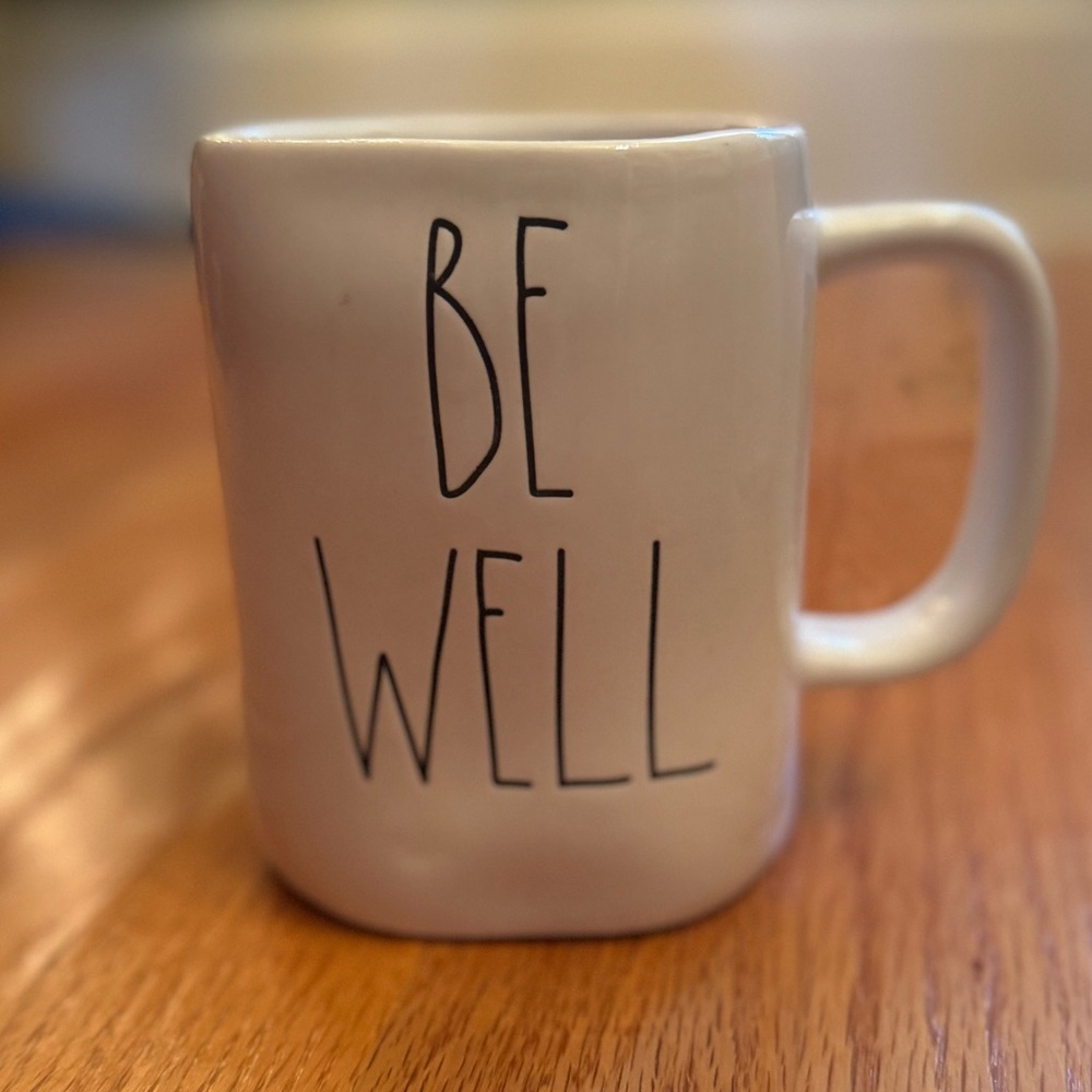 White Ceramic Mug - Be Well